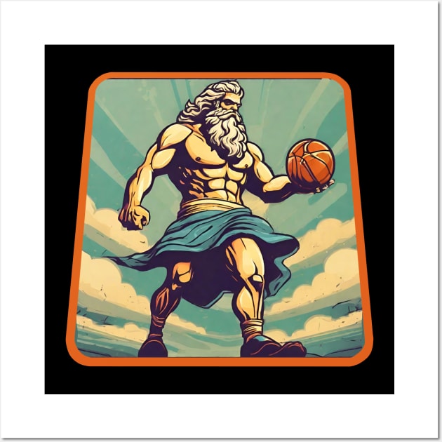 Zeus Basketball Player Wall Art by Ilustradamus